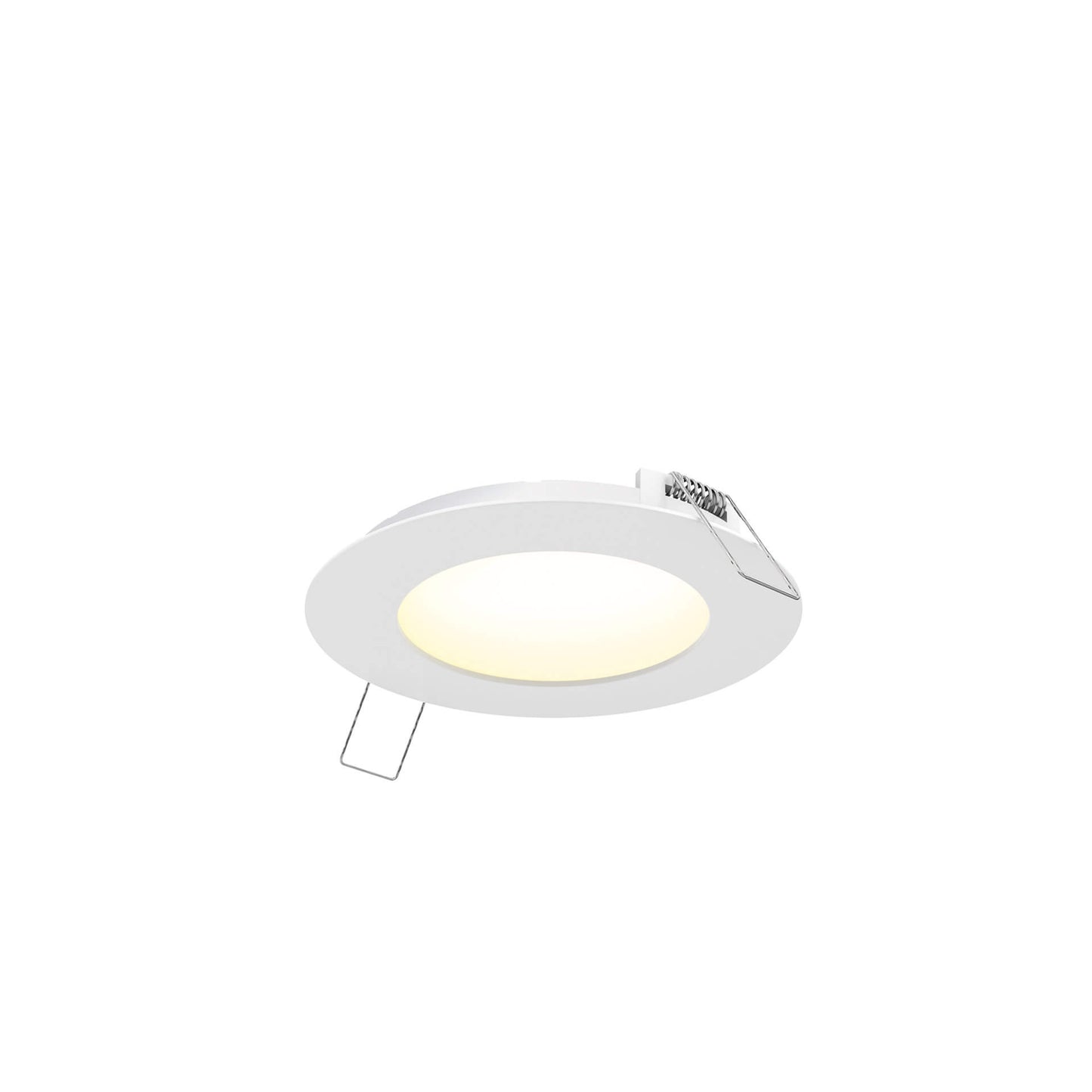 DALS Lighting 5004-CDW-WH 4" Round Recessed Slim Panel - 120V - CCT: 5CCT + 3000K – 2200K - Finish: White