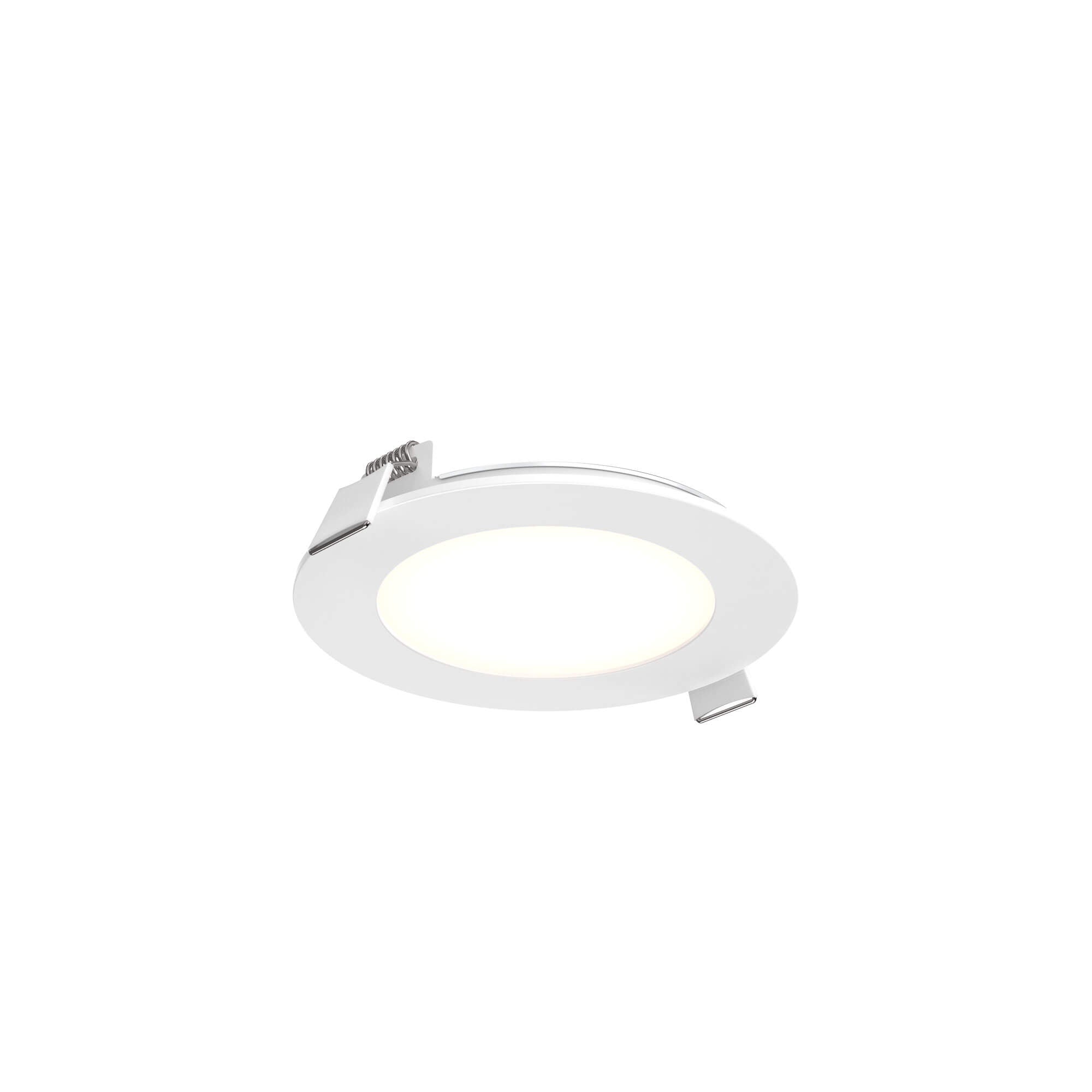 DALS Lighting 5004-CC-WH 4″ Round Panel Light - Multi Color Temperature - White Finish