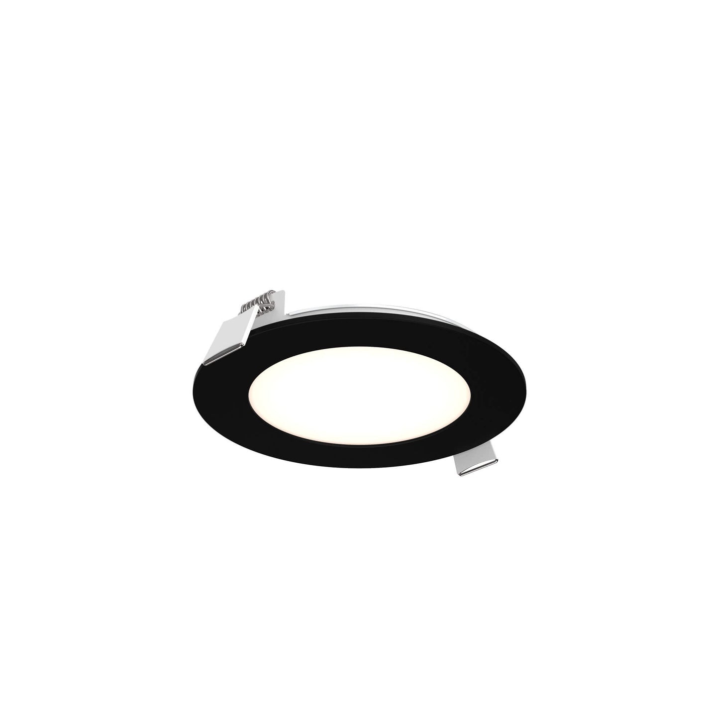 DALS Lighting 5004-CDW-BK 4" Round Recessed Slim Panel - 120V - CCT: 5CCT + 3000K – 2200K - Finish: Black