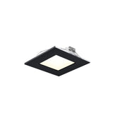 DALS Lighting 5004SQ-CC-BK Multi CCT Slim Square Recessed Panel Light - Black Finish