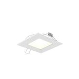 DALS Lighting 5004SQ-CC-V-WH Multi CCT Slim Square Recessed Panel Light - Universal 120-347V, 0-10V Dimming, White