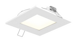 DALS Lighting 5004SQ-CC-WH 4 Inch Square CCT LED Recessed Panel Light, White Finish