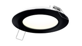 DALS Lighting 5005-CC-BK 5 Inch Round CCT LED Recessed Panel Light, Black Finish