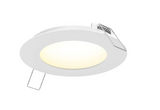 DALS Lighting 5005-CC-V-WH Multi CCT Slim Round Recessed Panel Light - Universal 120V-347V, 0-10V Dimming