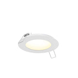 DALS Lighting 5006-CC-V-WH Slim Round Recessed Panel Light - Universal 120-347V, 0-10V Dimming