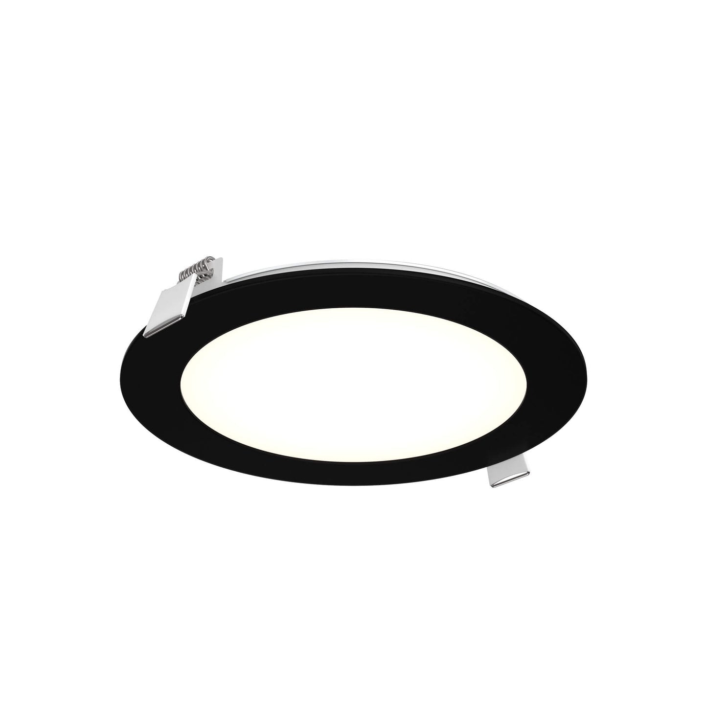 Dals Lighting 5006-CDW-BK 6" Round Slim Panel Led Recessed Light With 5CCT Selectable - Finish: Black