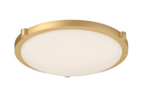 Kuzco Lighting 501122BG-LED-5CCT Floyd 17" Flush Mount Ceiling Light Fixture, Brushed Gold Finish