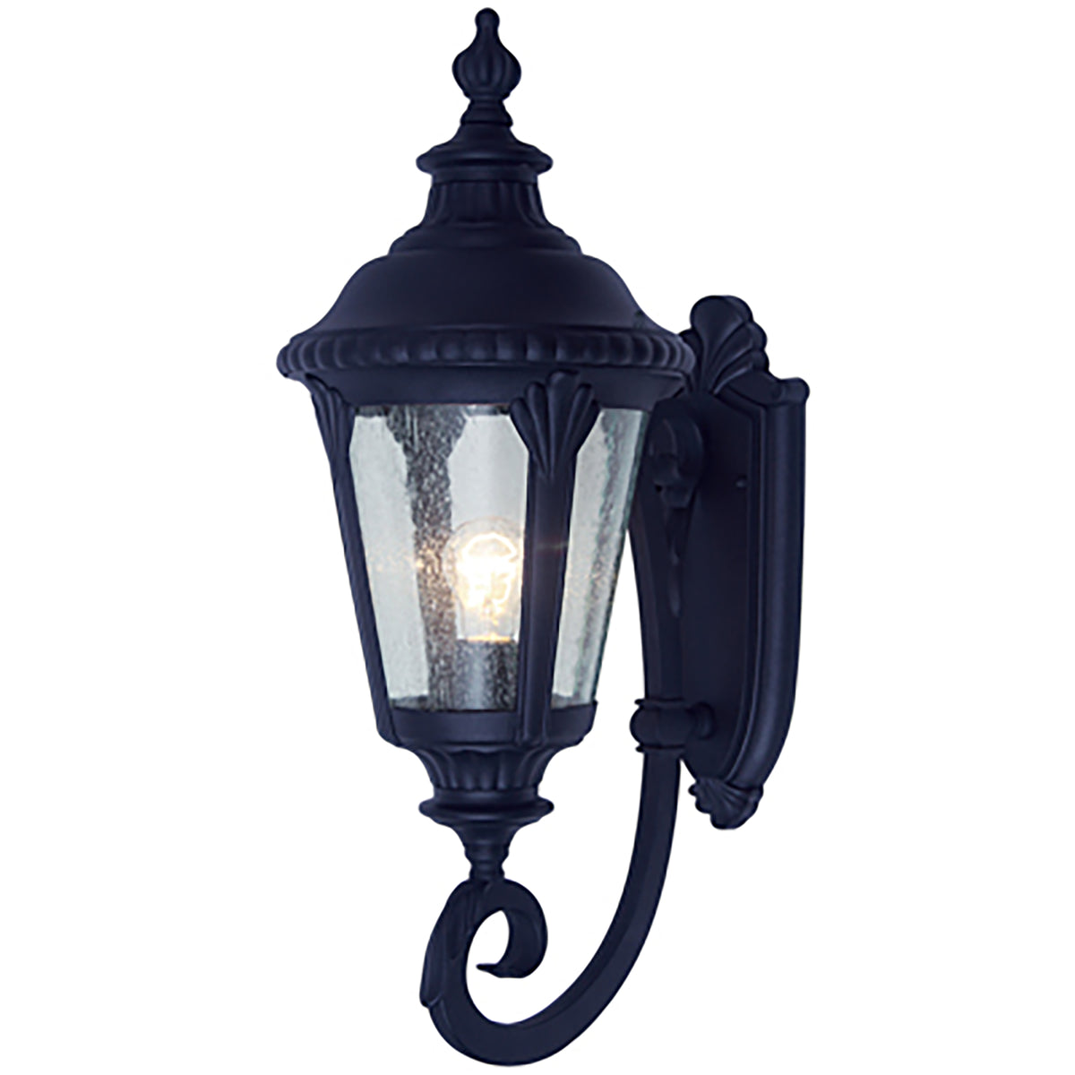 Trans Globe Lighting 5040 BK Commons 1 Light Black Wall Lantern