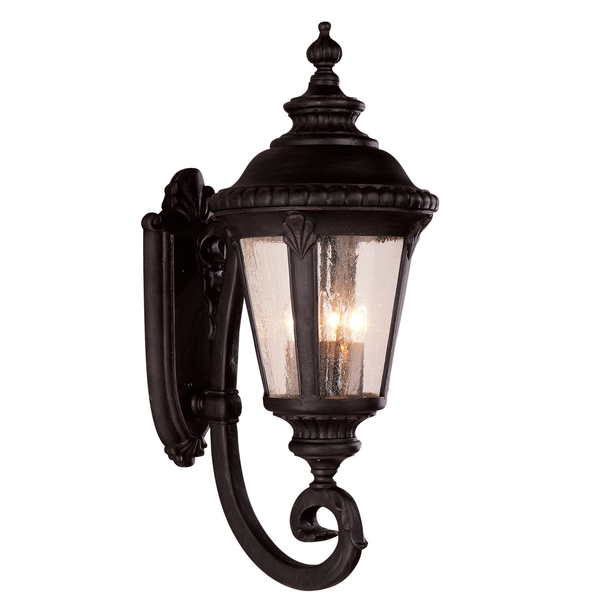 Trans Globe Lighting 5042 BK Commons 4 Light 29 inch Black Wall Lantern