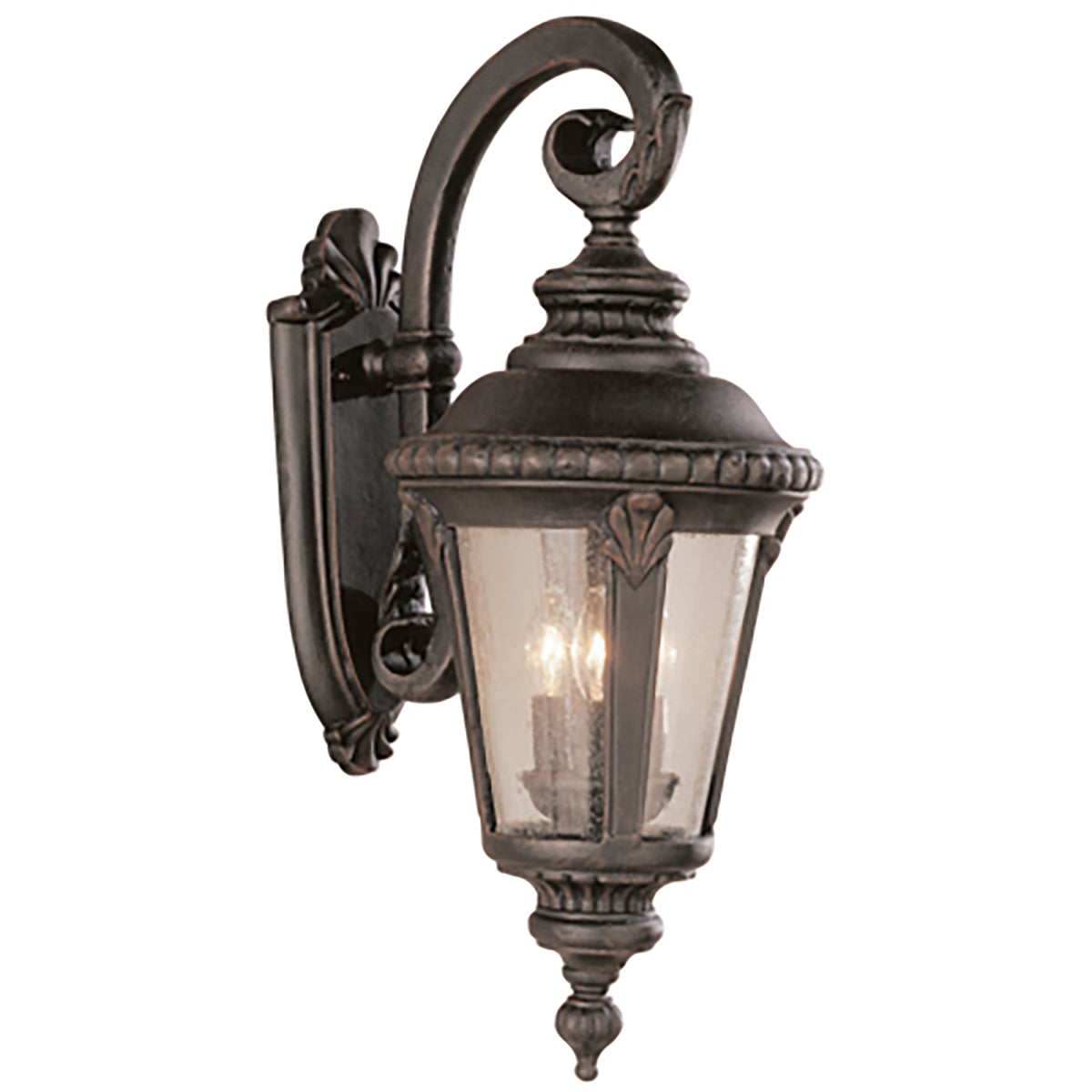 Trans Globe Lighting 5044 RT Commons 3 Light Rust Outdoor Wall Lantern