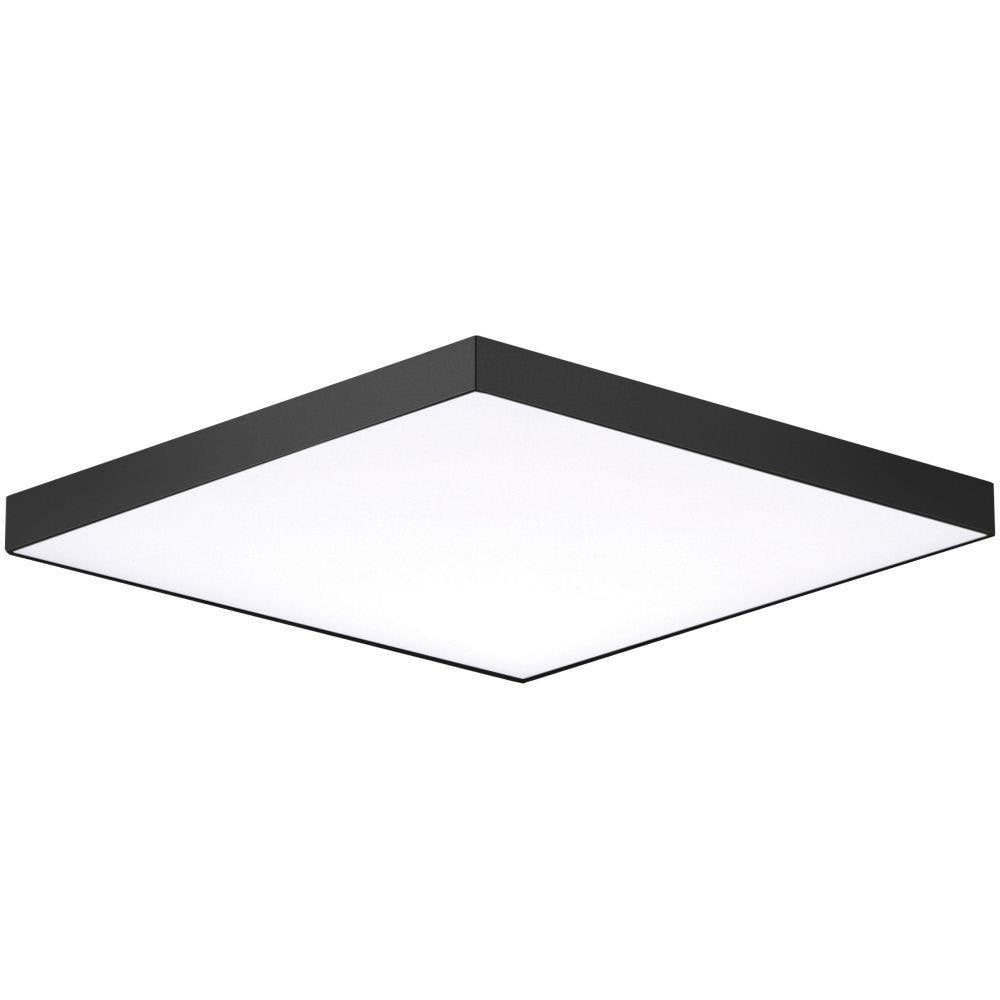 Maxim Lighting 57669WTSN Trim 1 Light 10.5 inch LED Flush Mount Ceiling Light in Black finish - product view