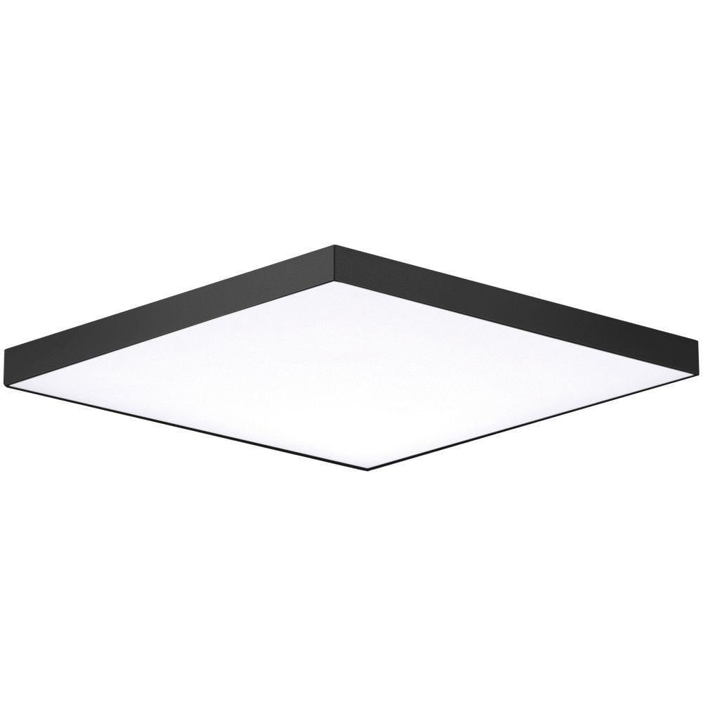 Maxim Lighting 57675WTSN Trim 1 Light 15 inch Black LED Square Flush Mount Ceiling Light