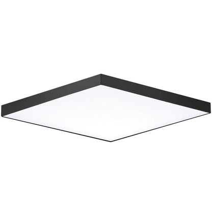Maxim Lighting 57675WTWT Trim 1 Light 15 inch Black Flush Mount Ceiling Light