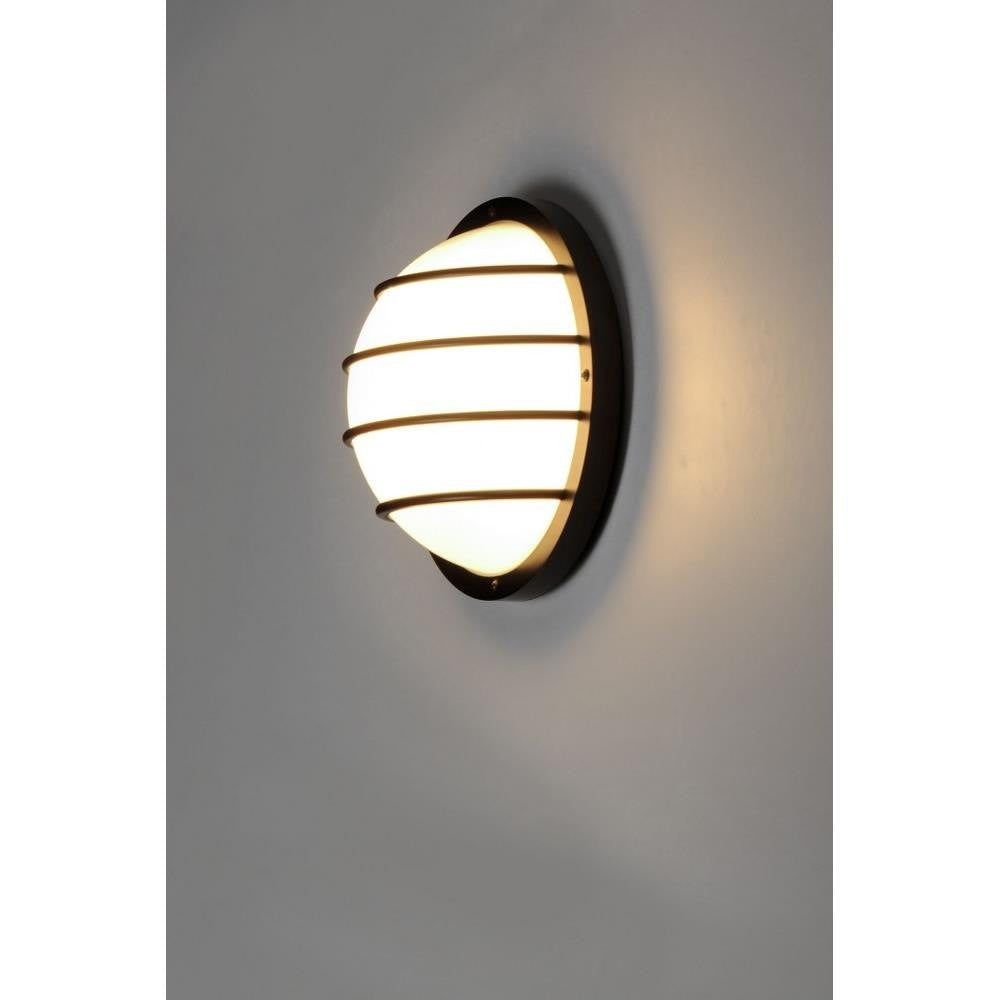 Maxim Lighting 51112FTBK Bulwark 1 Light Black Outdoor Wall Sconce - Illuminated on Wall