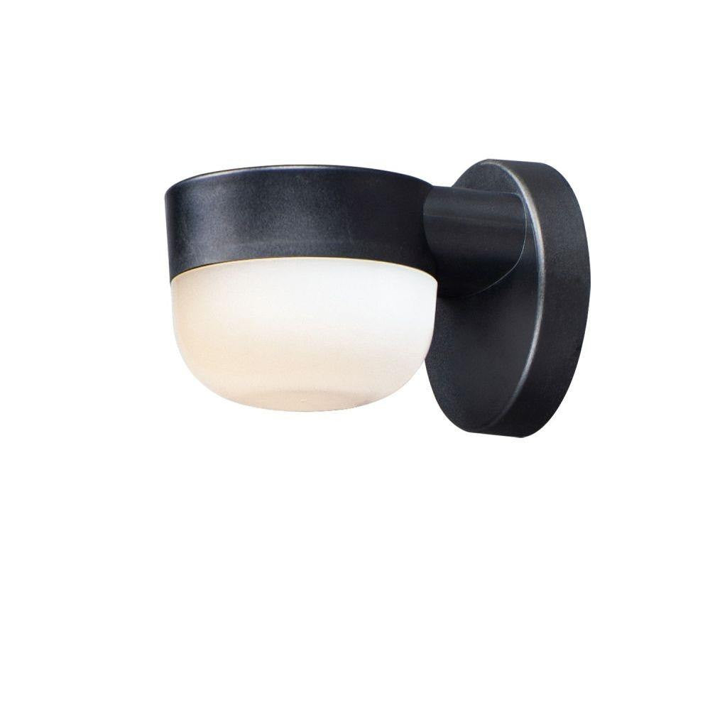 Maxim Lighting 51116FTBK Michelle 1 Light Black LED Outdoor Wall Lantern - White Background Side View