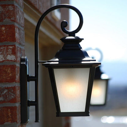 Maxim Lighting 51125FSBZ Knoxville Outdoor Wall Lantern - Close-Up Lifestyle View on Brick Wall
