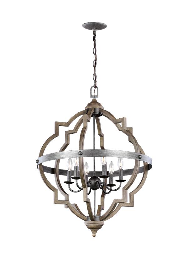 Generation Lighting 5124906EN-846 Socorro 6 light pendant ceiling light