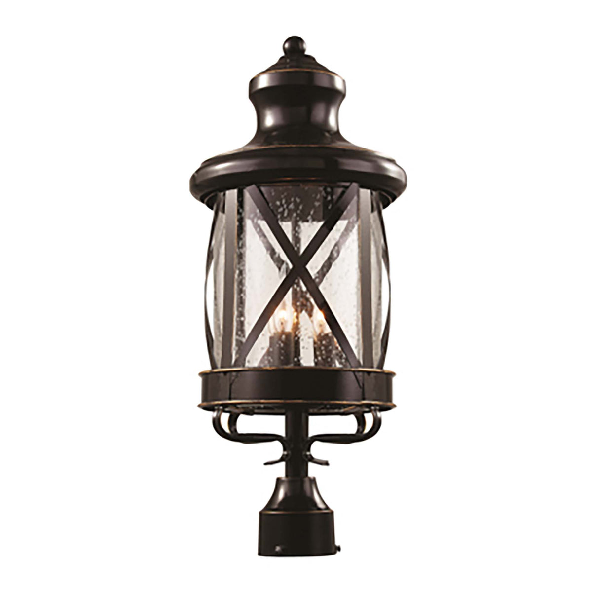 Trans Globe Lighting 5125 ROB Chandler 4 Light Rubbed Oil Bronze Post Light