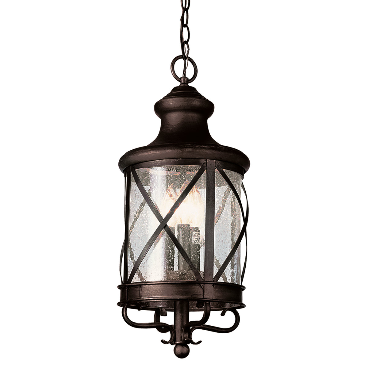 Trans Globe Lighting 5126 ROB Chandler 4 light outdoor hanging lantern in rubbed oil bronze