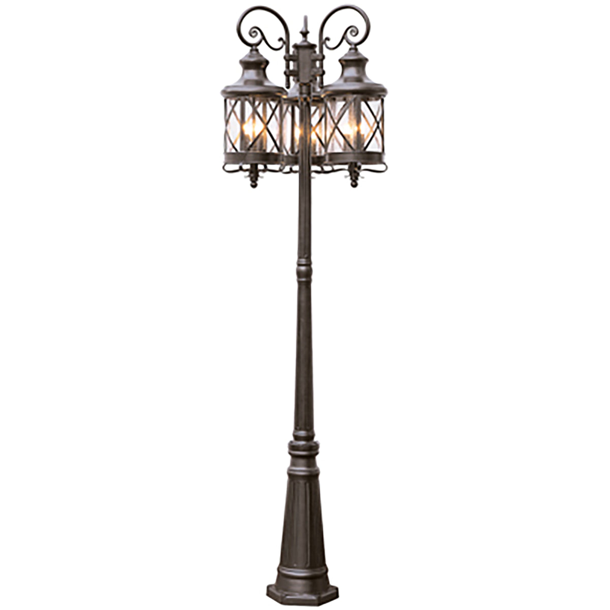 Trans Globe Lighting 5127 ROB Chandler 9 Light 81 inch Rubbed Oil Bronze Outdoor Post Light
