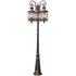 Trans Globe Lighting 5127 ROB Chandler 9 Light 81 inch Rubbed Oil Bronze Outdoor Post Light