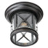 Trans Globe Lighting 5128 ROB Chandler outdoor flush mount ceiling light in rubbed oil bronze
