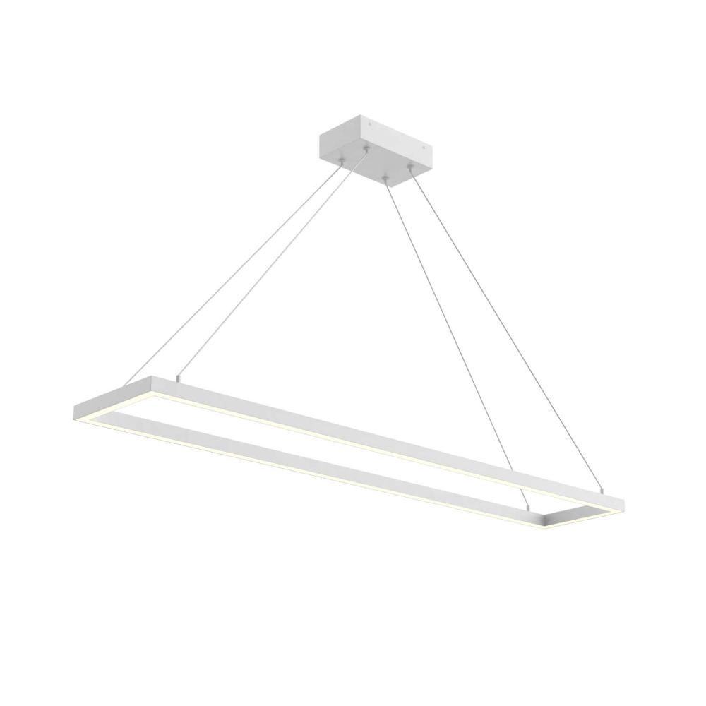 Kuzco Lighting PD88548-WH-UNV-010 Piazza 47 inch LED Linear Light in White with Frosted Silicone Diffuser, Voltage 120-277V, Color Temperature 3000K