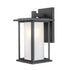 Trans Globe Lighting 51401 BK black outdoor wall lantern side view