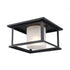 Trans Globe Lighting 51405 BK black outdoor flush mount ceiling light angle view