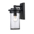 Trans Globe Lighting 51410 BK black outdoor wall light side view