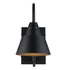 Trans Globe Lighting 51510 BK Rune black wall lantern front view
