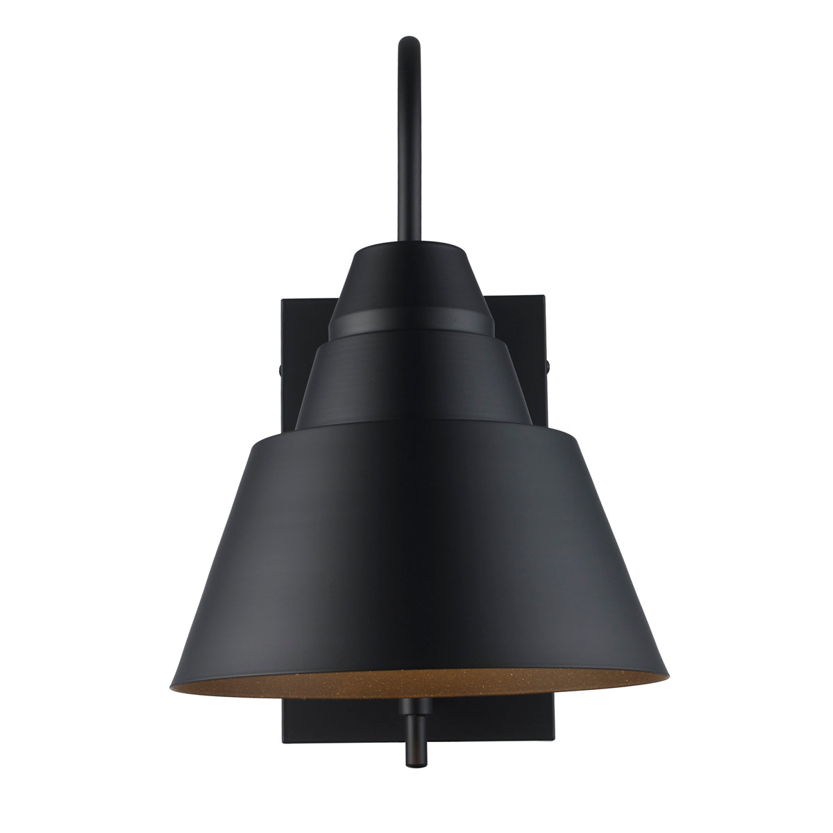 Trans Globe Lighting 51513 BK Rune black outdoor wall lantern illuminated view