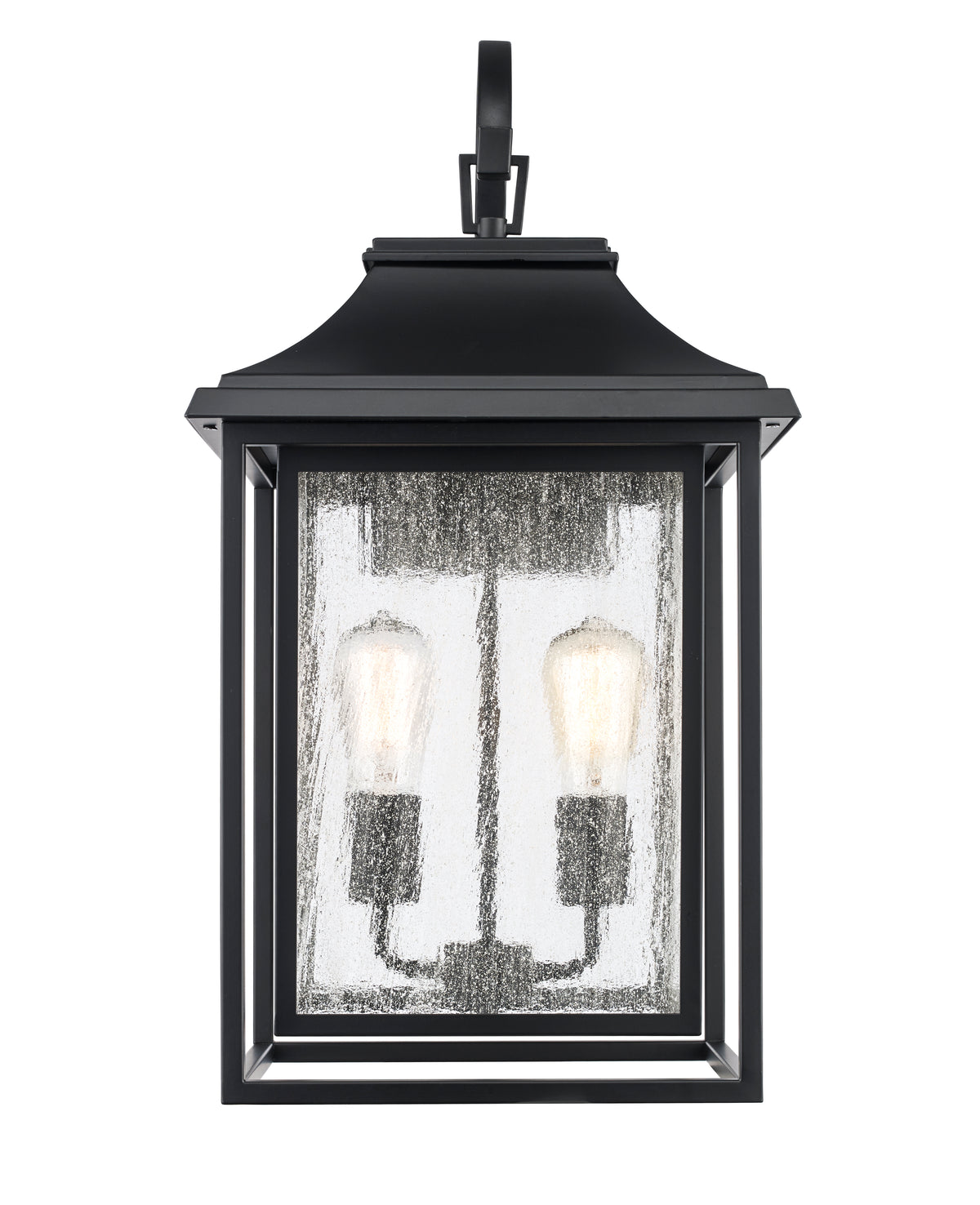 Trans Globe Lighting 51692 BK Bosque 2 Light Black Outdoor Wall Lantern