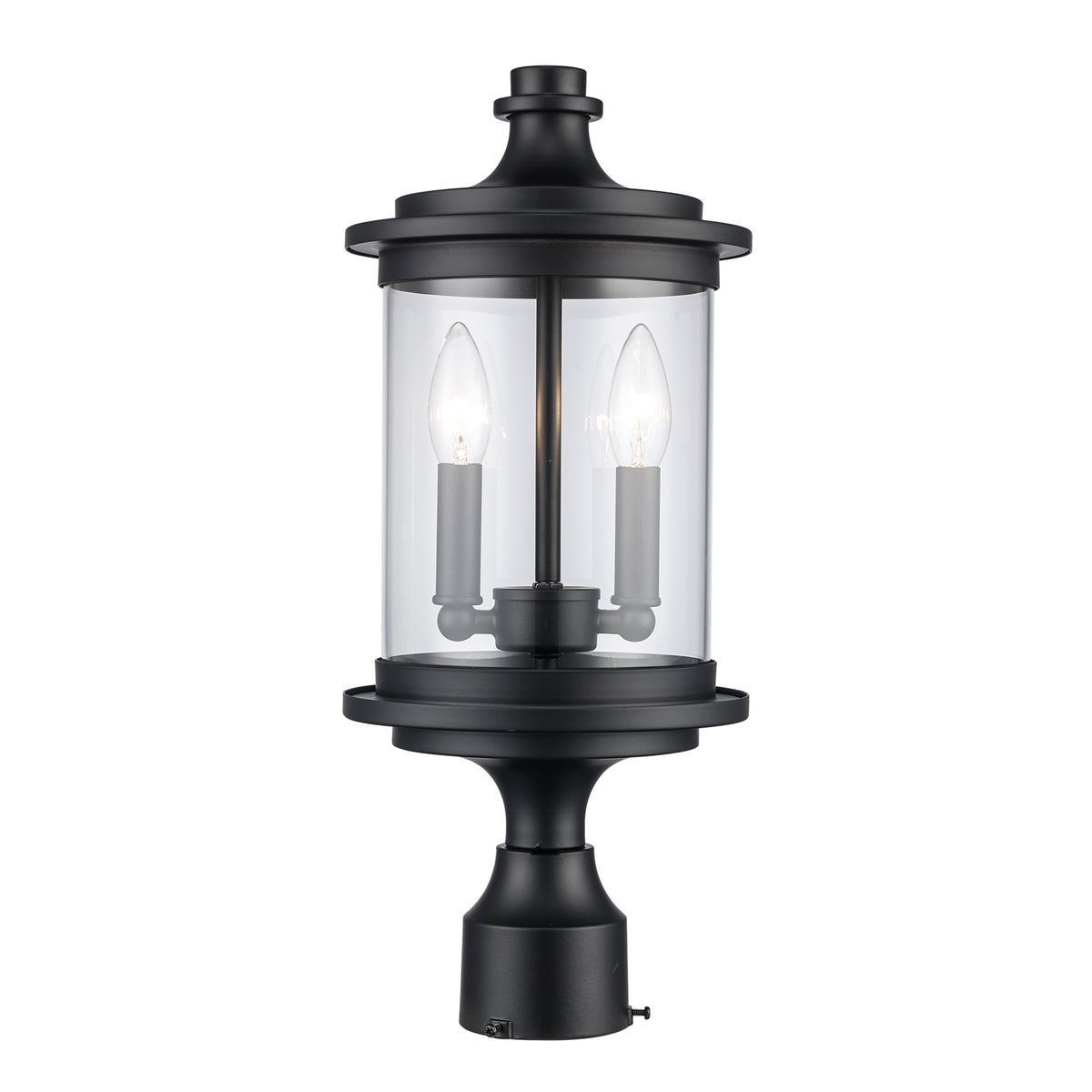Trans Globe Lighting 51703 BK PathLume black post mount light