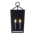 Trans Globe Lighting 51762 BK Felicity black outdoor wall lantern illuminated