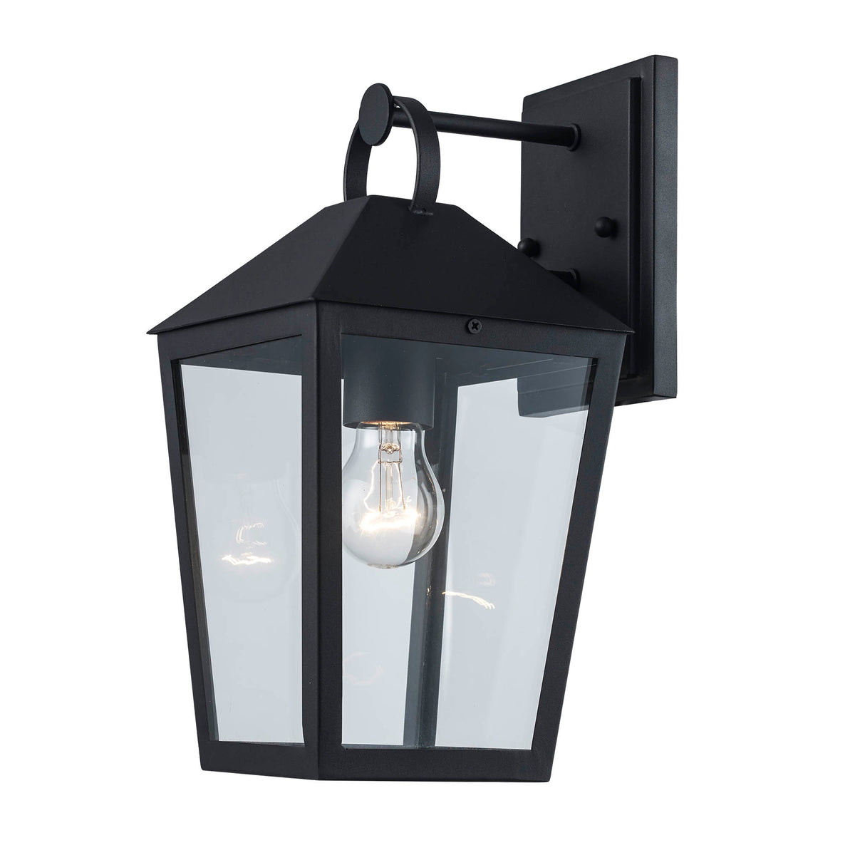 Trans Globe Lighting 51810 BK Drift 1 Light Black Outdoor Wall Lantern