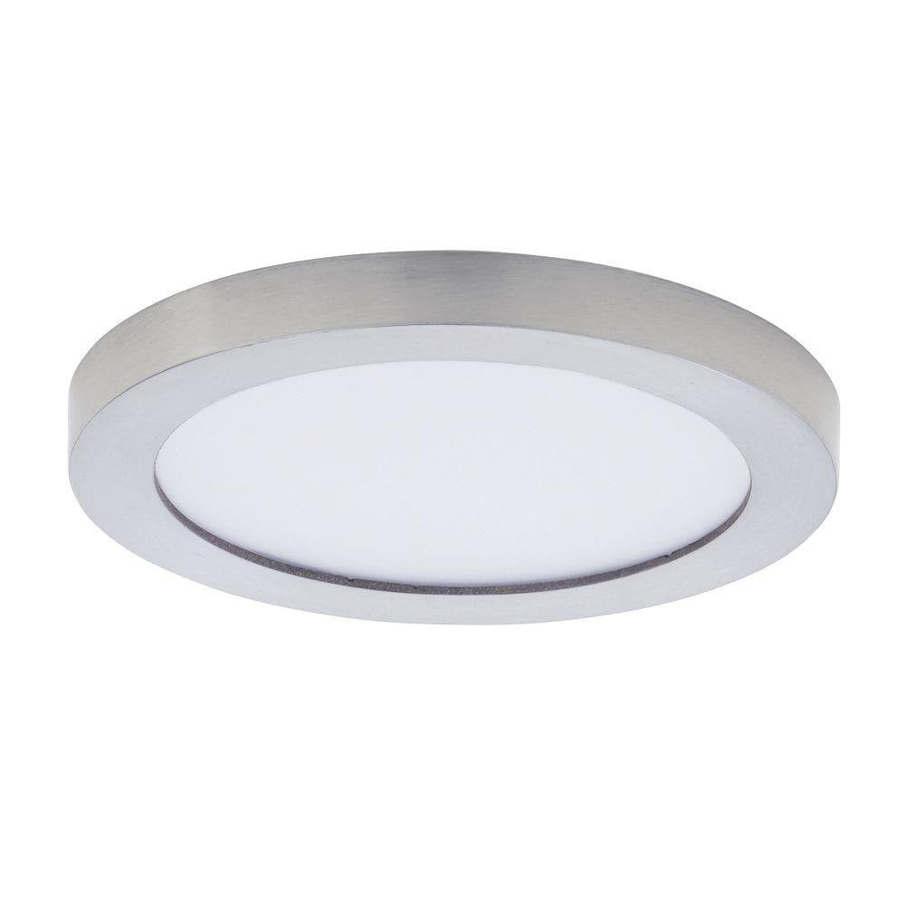 Maxim Lighting 57690WTSN Chip 1 Light 5.25 inch Satin Nickel LED Round Flush Mount Ceiling Light
