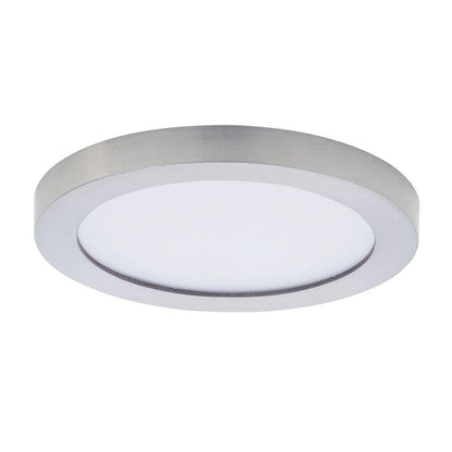 Maxim Lighting 57690WTSN Chip 1 Light 5.25 inch Satin Nickel LED Round Flush Mount Ceiling Light