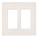 Lutron SC-2-PM Claro Screwless Designer Wall Plate W/Two Gang, Pumice Finish