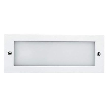 Elco Lighting ELST36W 26W Diecast Compact Fluorescent Brick Light with Open Faceplate - White