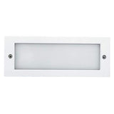 Elco Lighting ELST36W 26W Diecast Compact Fluorescent Brick Light with Open Faceplate - White