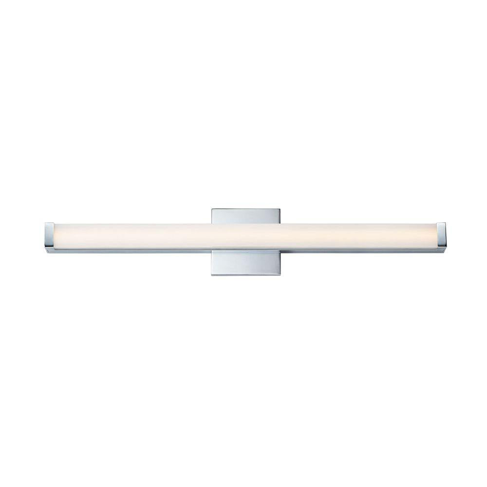 Maxim Lighting 52034PC Spec 1 Light 30 inch Polished Chrome Bath Vanity Wall Light