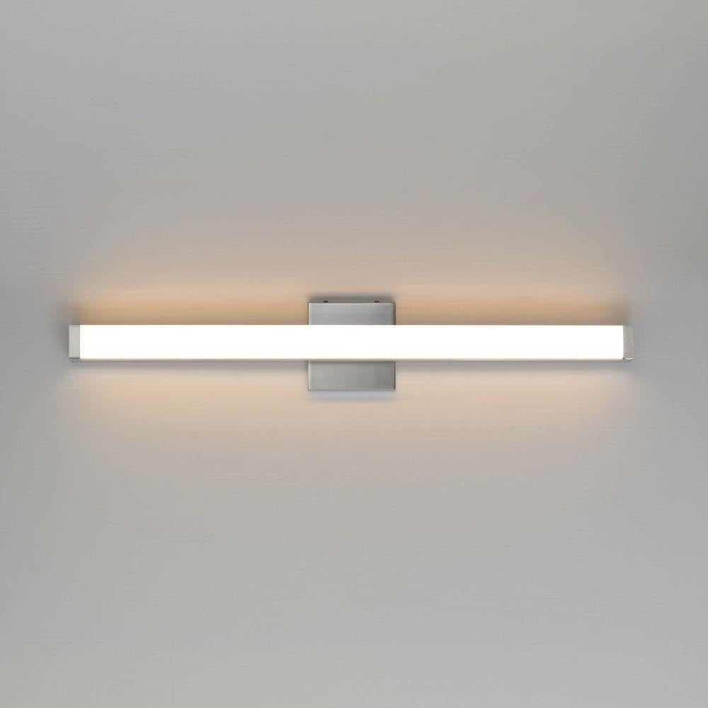 Maxim Lighting 52034SN Spec Satin Nickel 30 Inch LED Bath Vanity Wall Light - Illuminated