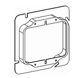 ORBIT 52050 5 Inch Square 2 Gang 0.5 Inch Raised Steel Device Ring 4-11/16"