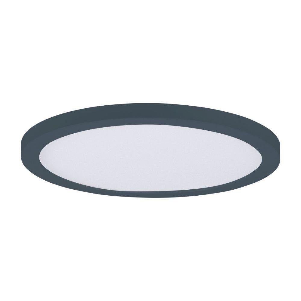 Maxim Lighting 57694WTBK Chip 1 Light 9 Inch Black LED Round Flush Mount Ceiling Light
