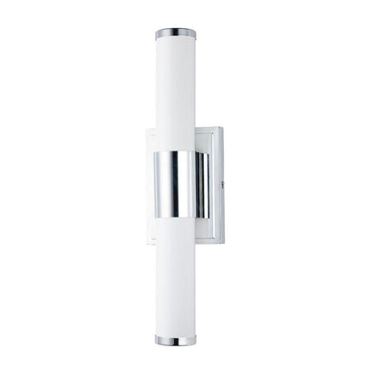 Maxim Lighting 52114WTPC Optic 1 Light 18 inch Polished Chrome Bath Vanity Wall Light - Front View White Background