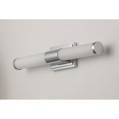 Maxim Lighting 52114WTSN Optic 1 Light 18 Inch Satin Nickel Bath Vanity Wall Light - horizontal angled lifestyle view