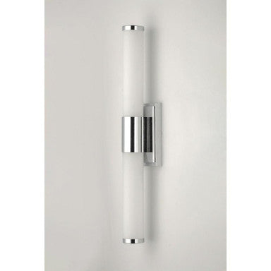 Maxim Lighting 52114WTSN Optic 1 Light 18 Inch Satin Nickel Bath Vanity Wall Light - vertical angled lifestyle view
