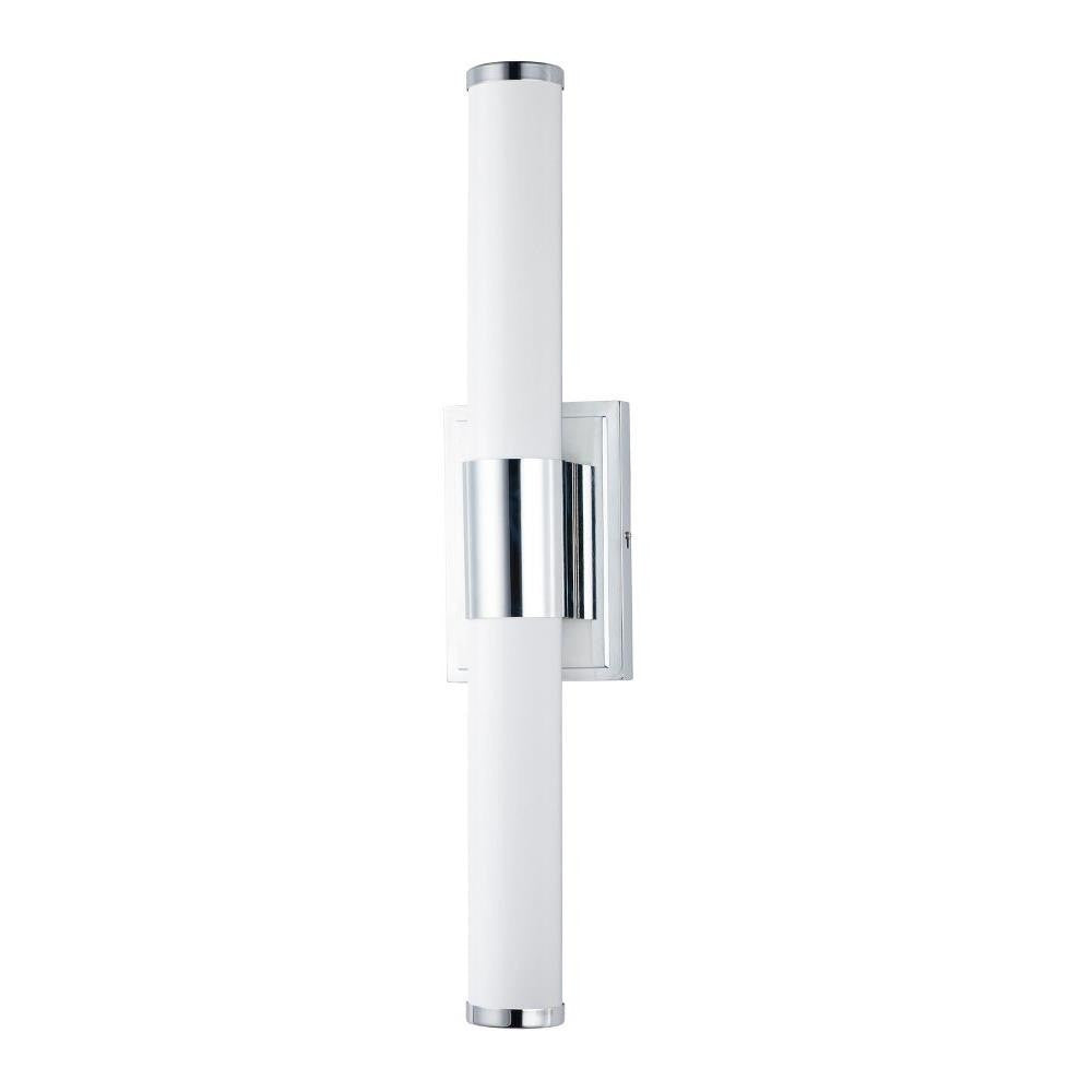 Maxim Lighting 52115WTPC Optic 1 Light 24 inch Polished Chrome Bath Vanity Wall Light - Vertical Mount Front View