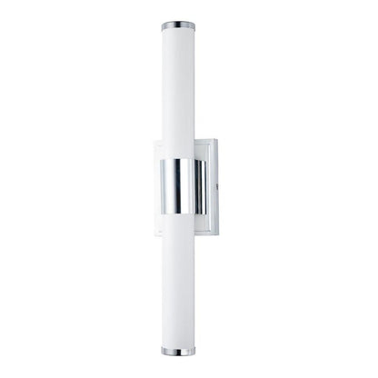 Maxim Lighting 52115WTSN Optic 1 Light 24 inch Satin Nickel Bath Vanity Wall Light - Vertical white background view